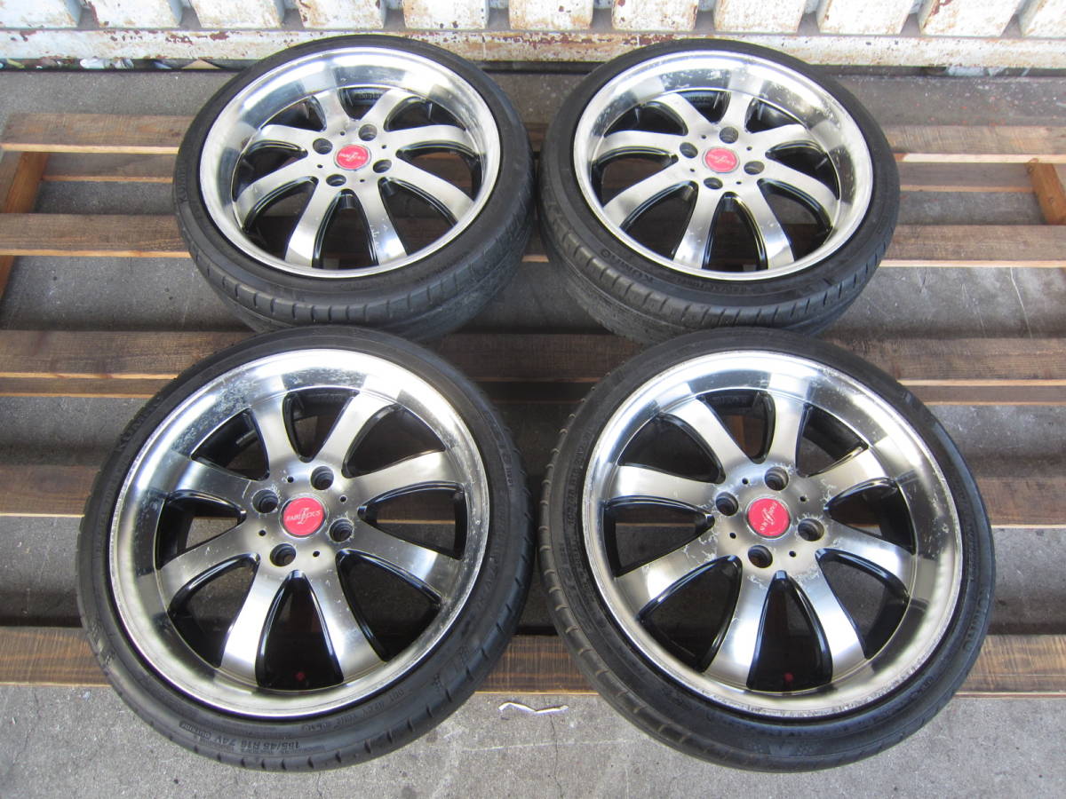 ☆FABULOUS BARONE MC-8 16インチ 5.5JJ +45 ハブ径67mm PCD100 x 4H