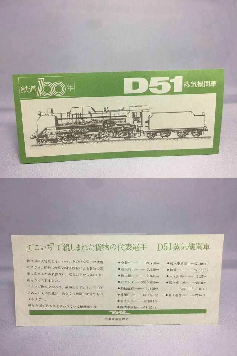 鉄道100年　世紀の蒸気機関車展　記念券　５枚セット　1972年　【K7-01】_画像7