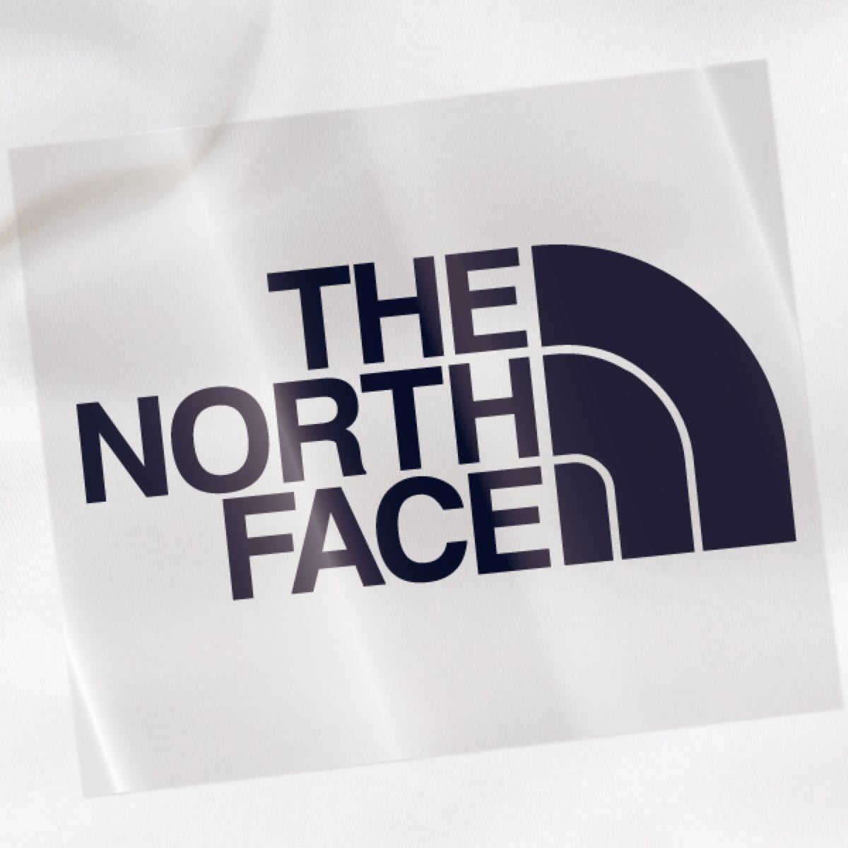THE NORTH FACE ビッグロゴ【熱転写アイロンシート 紺】即購入可