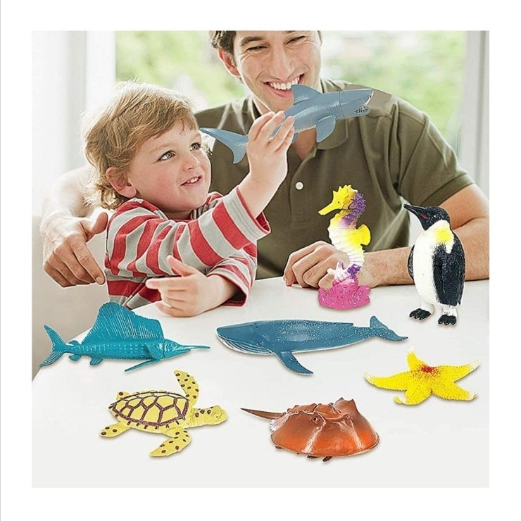 海の生物セット 動物 フィギュア 子供英語・学習・教材 知育玩具