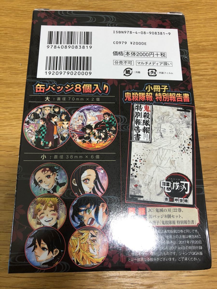 鬼滅の刃 22巻 特装版