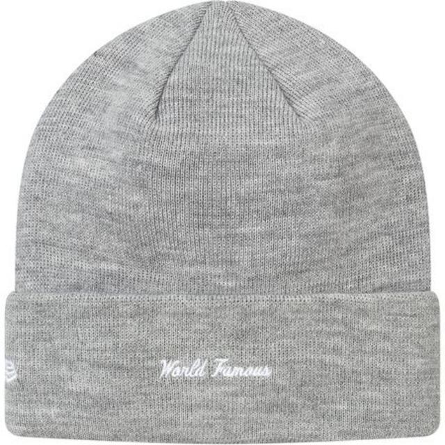 Supreme 17FW New Era Box Logo Beanie Heather Grey シュプリーム ニューエラ ボックスロゴ ビーニー グレー_画像2