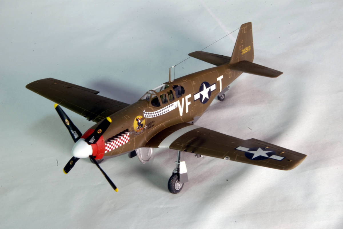 【atsudra工房完成品】1/48 P-51B 第336戦闘航空団　D.ジェンティリ大尉機_画像3