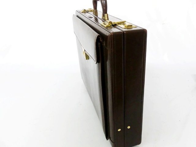 即決 LIBERTY レザーアタッシュケース リバティー メンズ 茶 本革