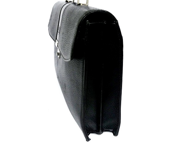 即決★BURBERRY★オールレザービジネスバッグ バーバリー メンズ 黒 ブラック 本革 かばん 本皮 通勤 ブリーフケース 出張カバン 鞄