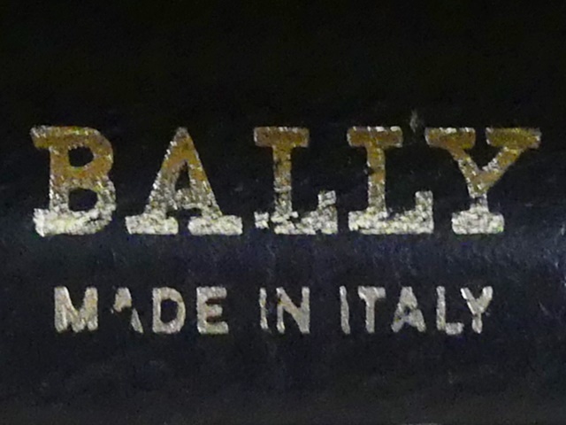  prompt decision * Italy made BALLY* leather attache case Bally men's black original leather business bag real leather trunk traveling bag key attaching hard business trip 