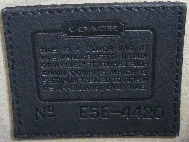 即決★イタリア製 COACH★オールレザービジネスバッグ オールドコーチ メンズ 黒 本革 かばん 本皮 通勤 ブリーフケース 出張カバン 鞄