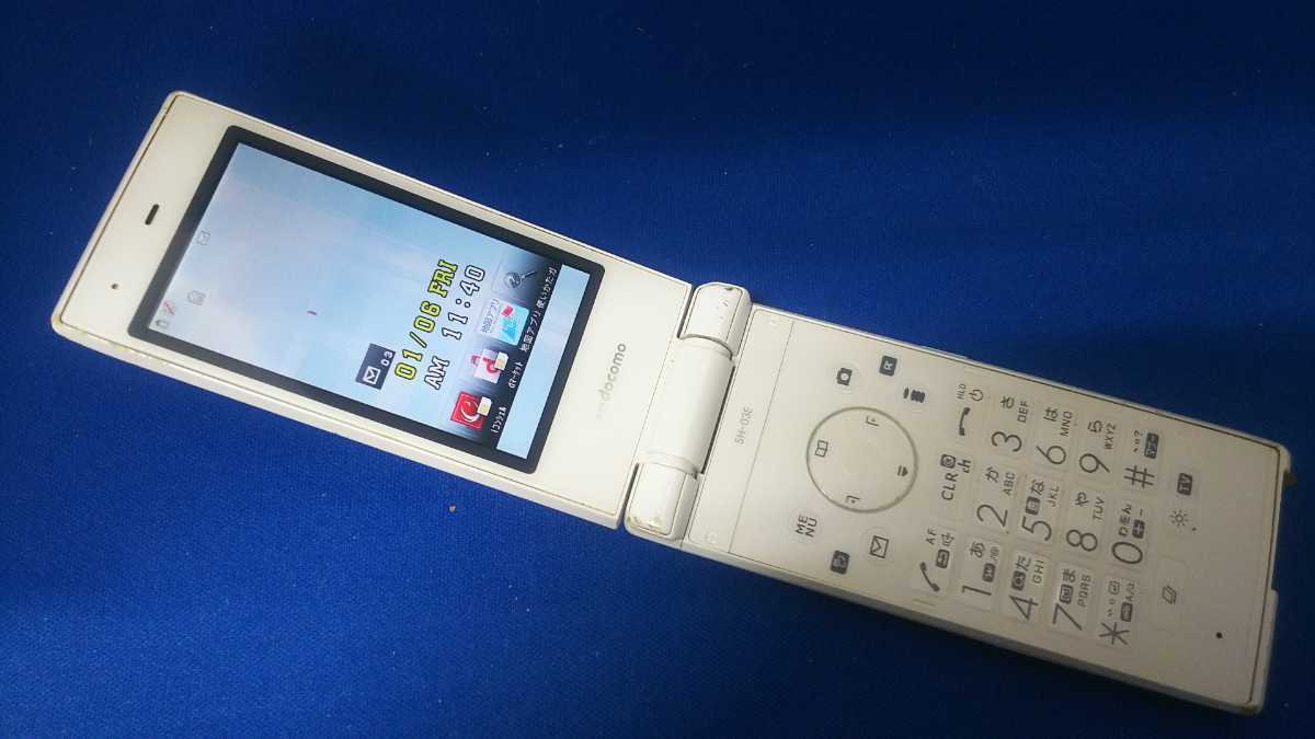 docomo FOMA SH-03E ＃DG782 SHARP ガラケー ケータイ 簡易動作確認＆簡易清掃＆初期化OK 判定○ _画像2