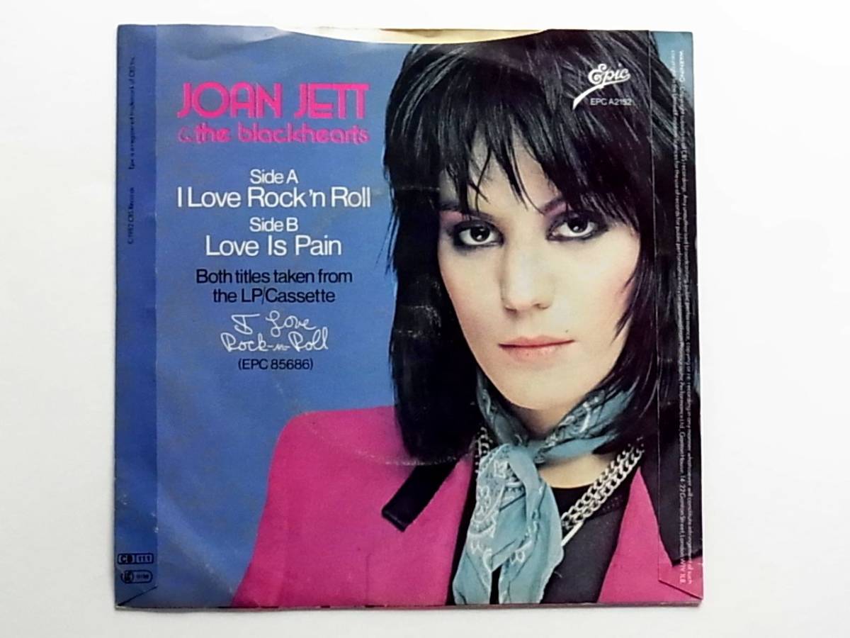 [j154]★UK盤EP★ジョーン・ジェット★Joan Jett & The Blackhearts★I Love Rock 'N Roll★アイ・ラヴ・ロックンロール★7inch★7インチ★_画像2