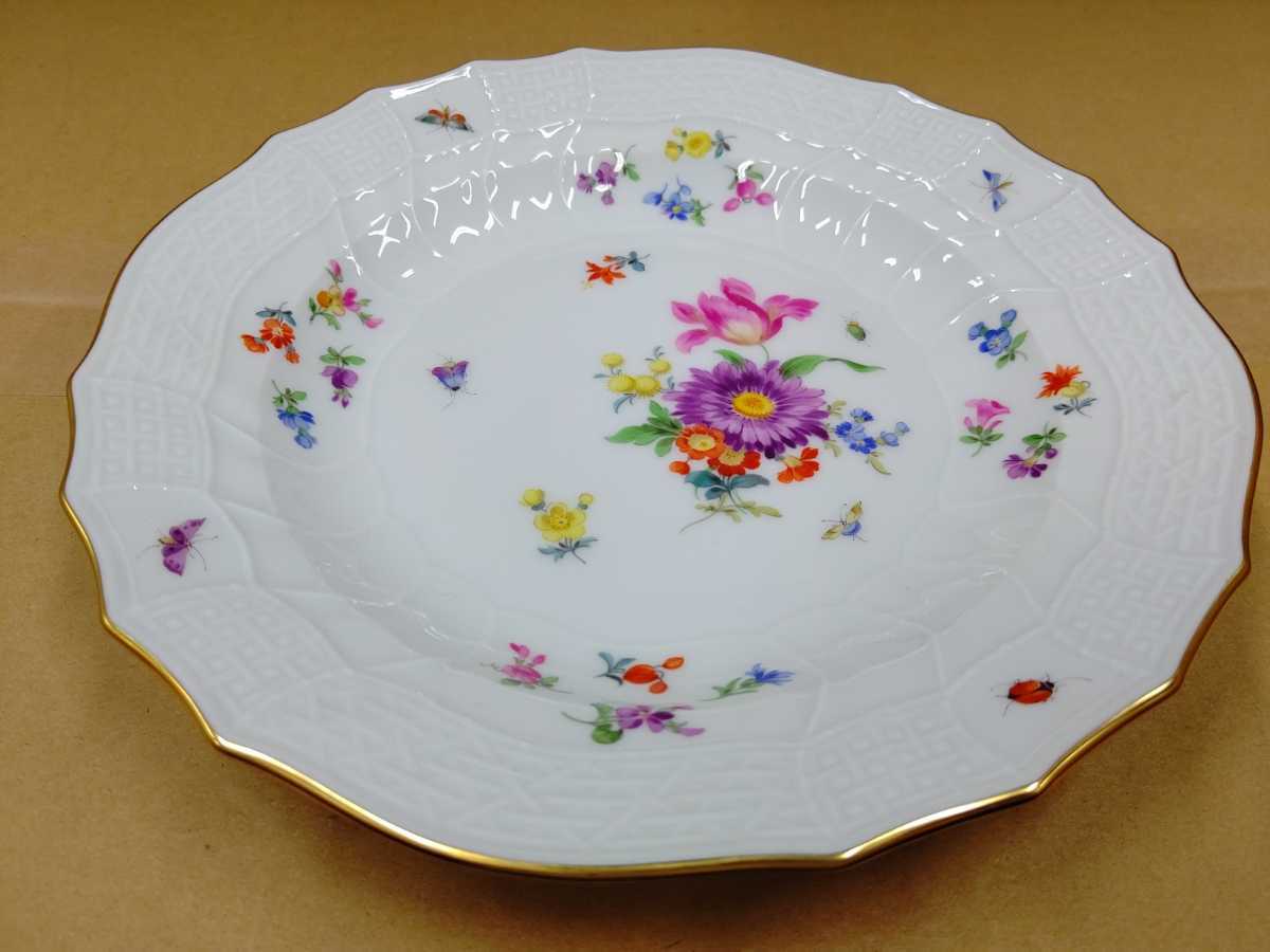 マイセン 花模様皿 直径20.5cm×高さ3cm | www.caravantechs.com
