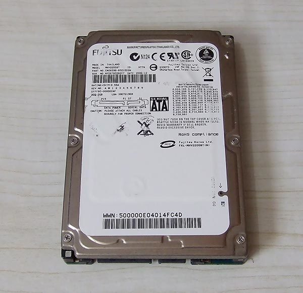 富士通 MHV2200BT 200GB 2.5インチHDD ジャンク_画像1