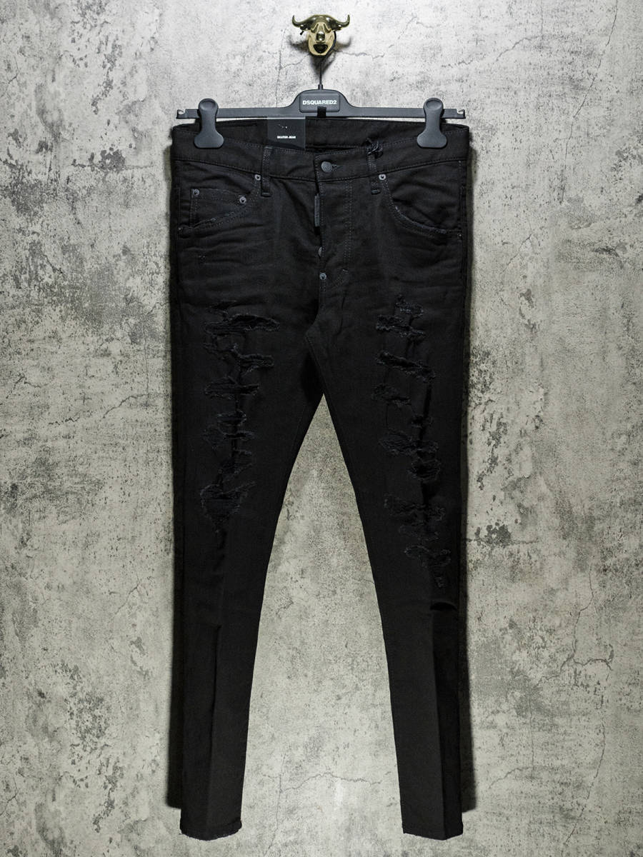 新品 20AW DSQUARED2 ディースクエアード Skater デストロイド加工
