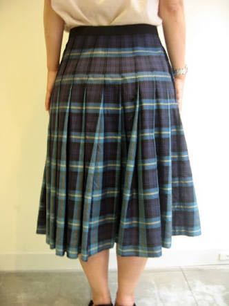 新品タグ 未着 MARGARET HOWELL マーガレットハウエル SUMMER TARTAN TWILL 2013SS サイズⅡ ブルー 定価、42.000+税 日本製_画像3