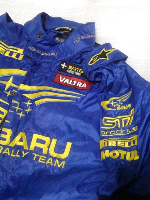 tomi*ma memory SWRT Alpine Stars Subaru world Rally team staff jumper Tommi Mkinen WRC SUBARU alpinestars