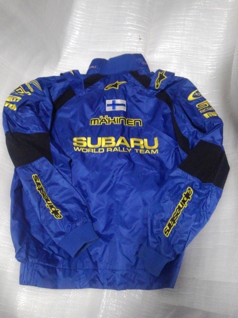 tomi*ma memory SWRT Alpine Stars Subaru world Rally team staff jumper Tommi Mkinen WRC SUBARU alpinestars