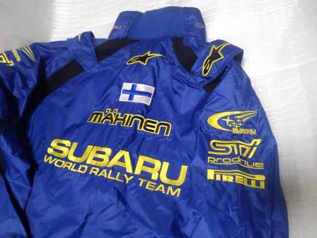 tomi*ma memory SWRT Alpine Stars Subaru world Rally team staff jumper Tommi Mkinen WRC SUBARU alpinestars