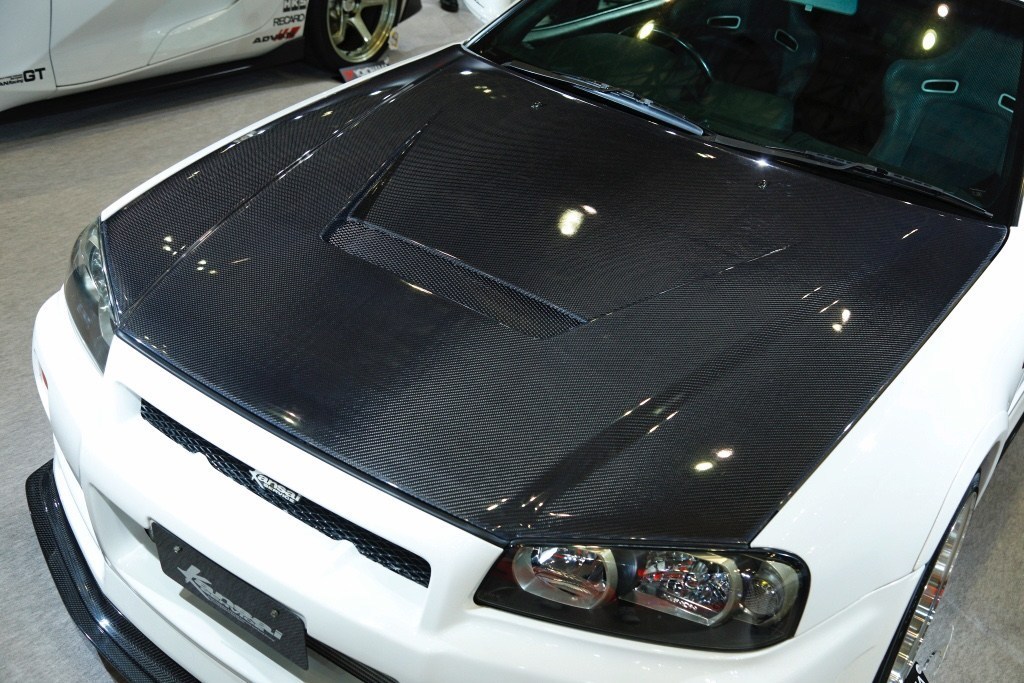 中古品!訳あり!HKS Kansai SERVICE 関西サービス カーボン