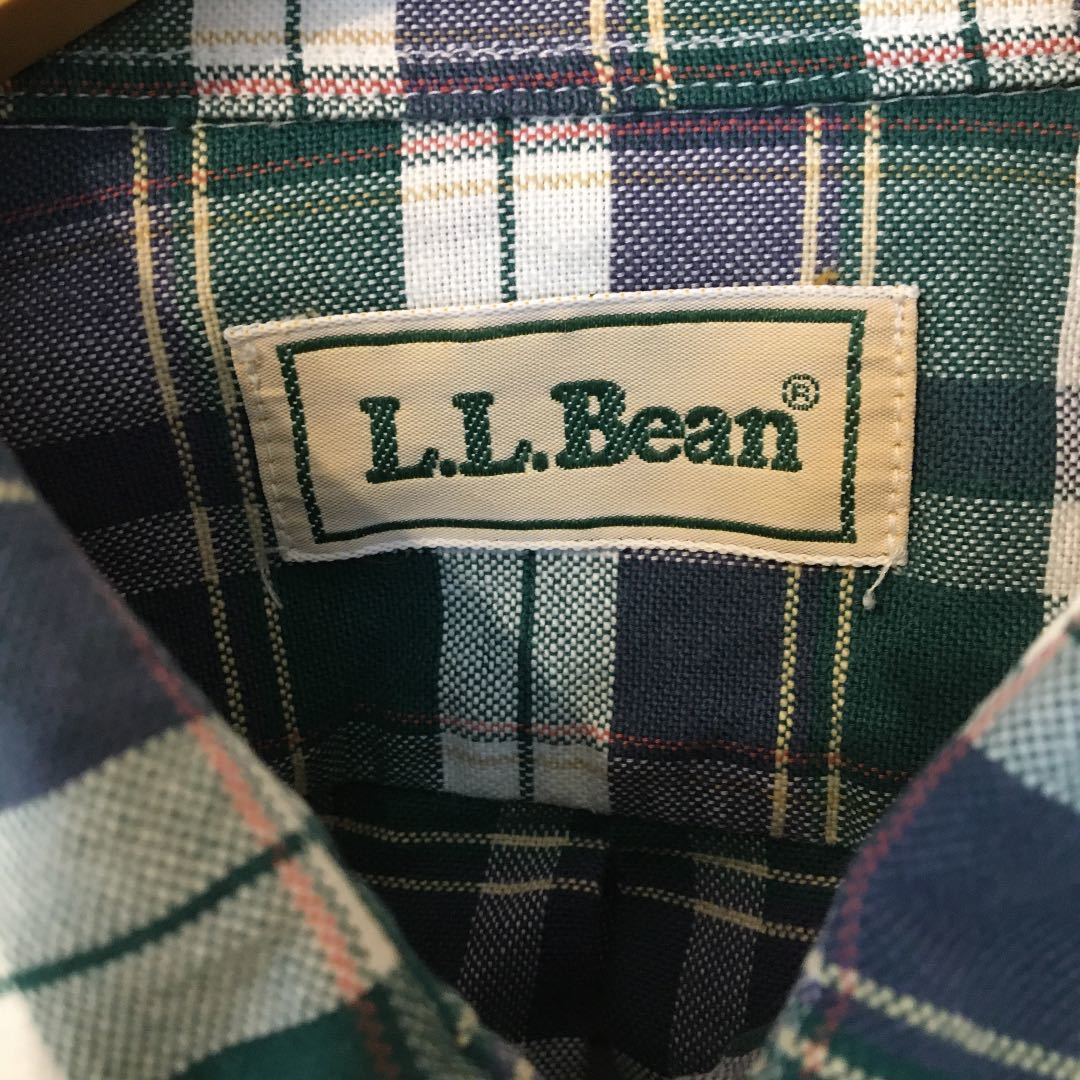 エルエルビーン L.L.Bean 長袖シャツ チェックシャツ チェック柄　70s 80s USA製 ヴィンテージ　ボタンダウンシャツ　美品　XL 3XL デッド