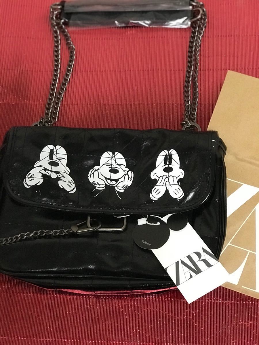 Paypayフリマ Zaraディズニーコラボ ミッキーマウストートバッグ ショルダーバッグ 黒 Paypayフリマ Zaraディズニーコラボ ミッキーマウストートバッグ ショルダーバッグ 黒