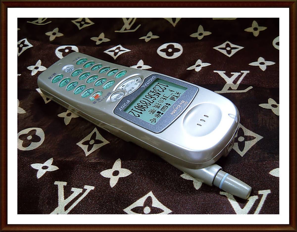 レア 廃盤 レトロ 携帯電話 モック 見本 模型 NTT ドコモ F207 JUNK １９９０年代 アンティーク ビンテージ ガラケー