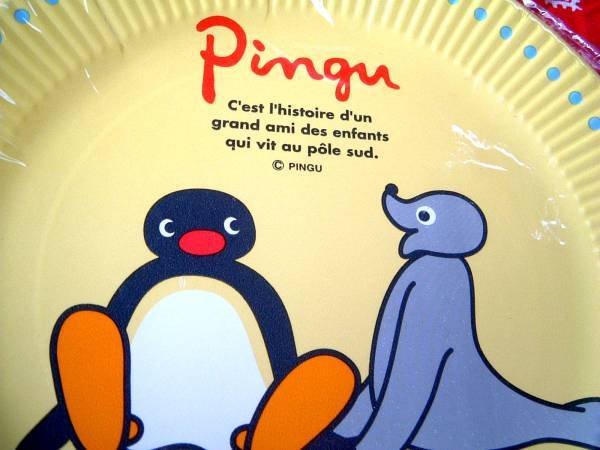 PINGU Pingu goods tekisi- plate paper plate 6 sheets entering * records out of production 18CM unused 