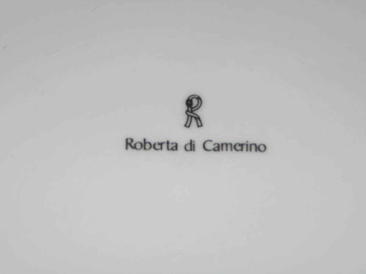 【即決】　Roberta di Camerino 　ロベルタ　ディ　カメリーノ　大皿１枚/ケーキ皿５枚/ホーク５本セット_画像5