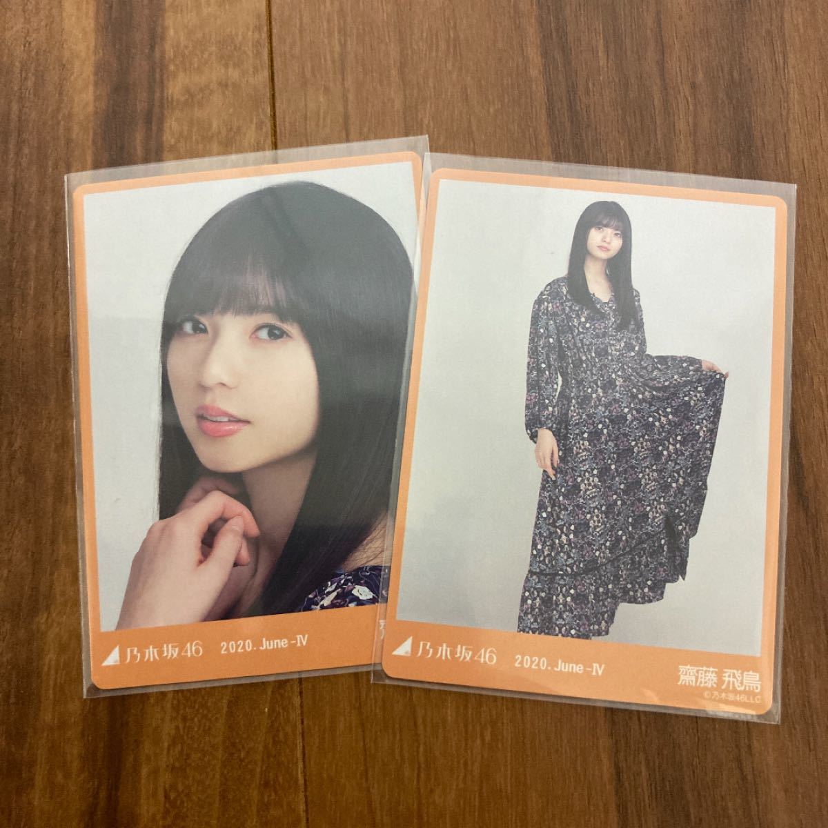 齋藤飛鳥さん 生写真カード セミコンプ　2020.June-4 シフォンワンピ