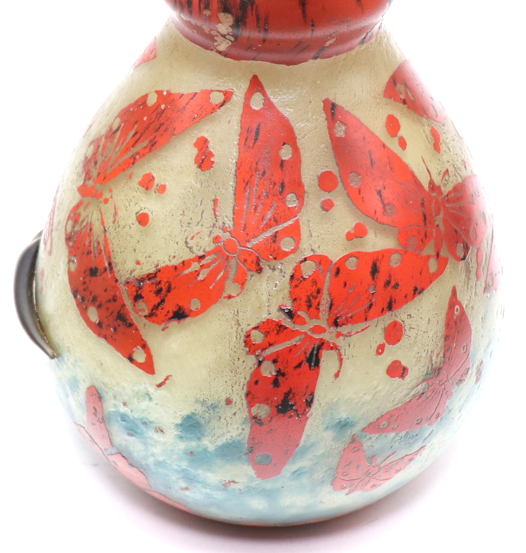フランソワ・テオドール・ルグラ 26cm 丸型 湖水風景文 アンティーク大型花瓶