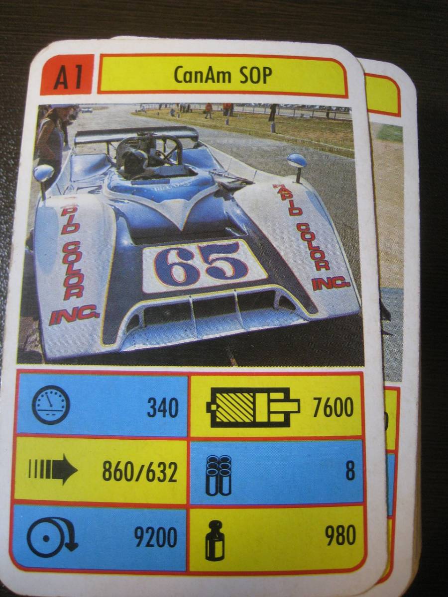 ★西ドイツ カードゲーム レーシングカー1989 カンナム・ポルシェ935/934/917・フェラーリ・マツダ他 Z5489_画像2