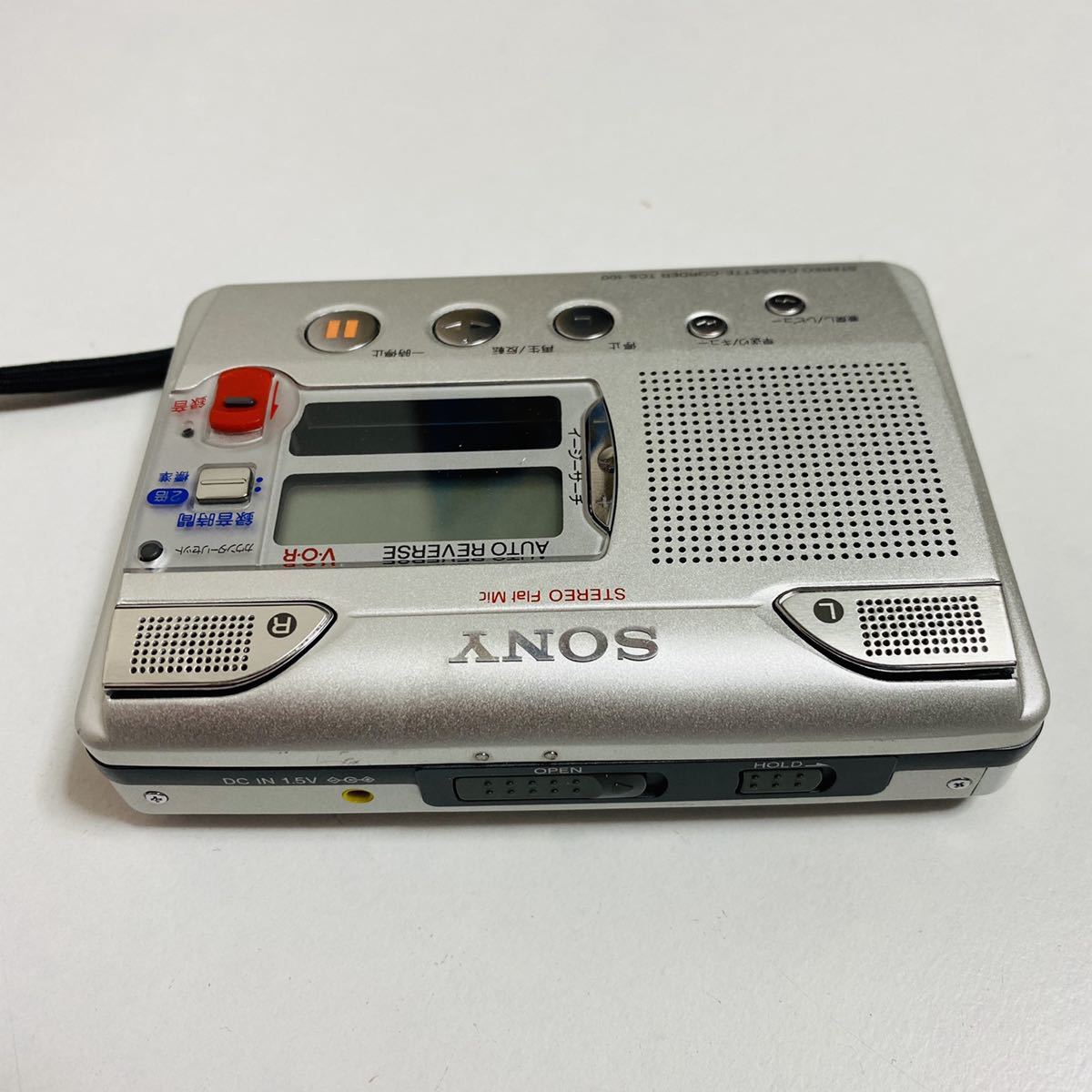 【現状品】SONY ソニー カセットテープレコーダー TCS-100 動作未確認 通電確認済 ジャンク_画像3