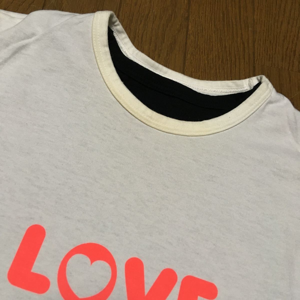 undercover LOVE & HATE двусторонний футболка первый период Vintage .. правильный . надеты Anne bi барен s период ambivalence
