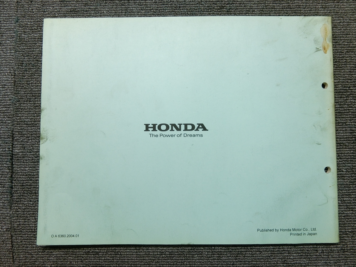  Honda Little Cub AA01 original parts list parts catalog instructions manual 2 version 
