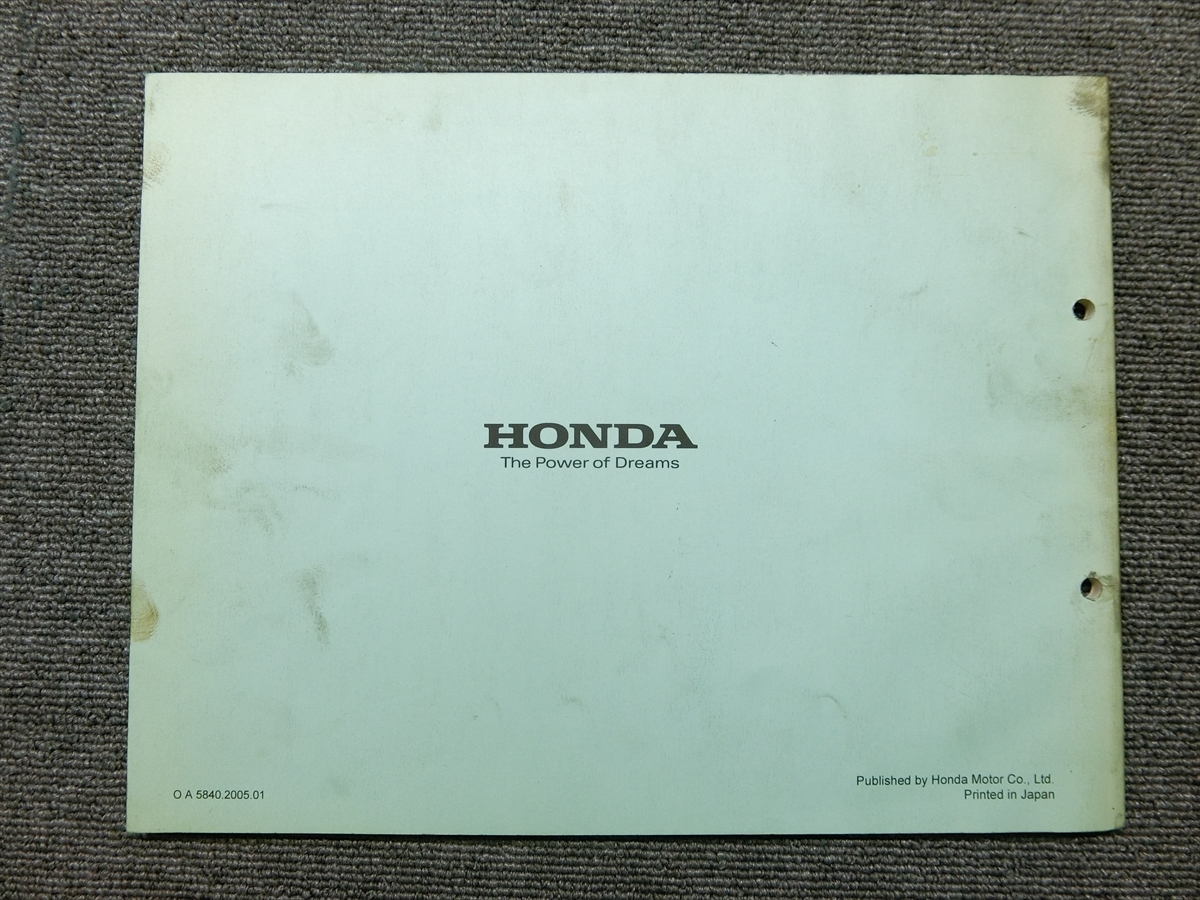  Honda Little Cub special AA01 original parts list parts catalog instructions manual 3 version 