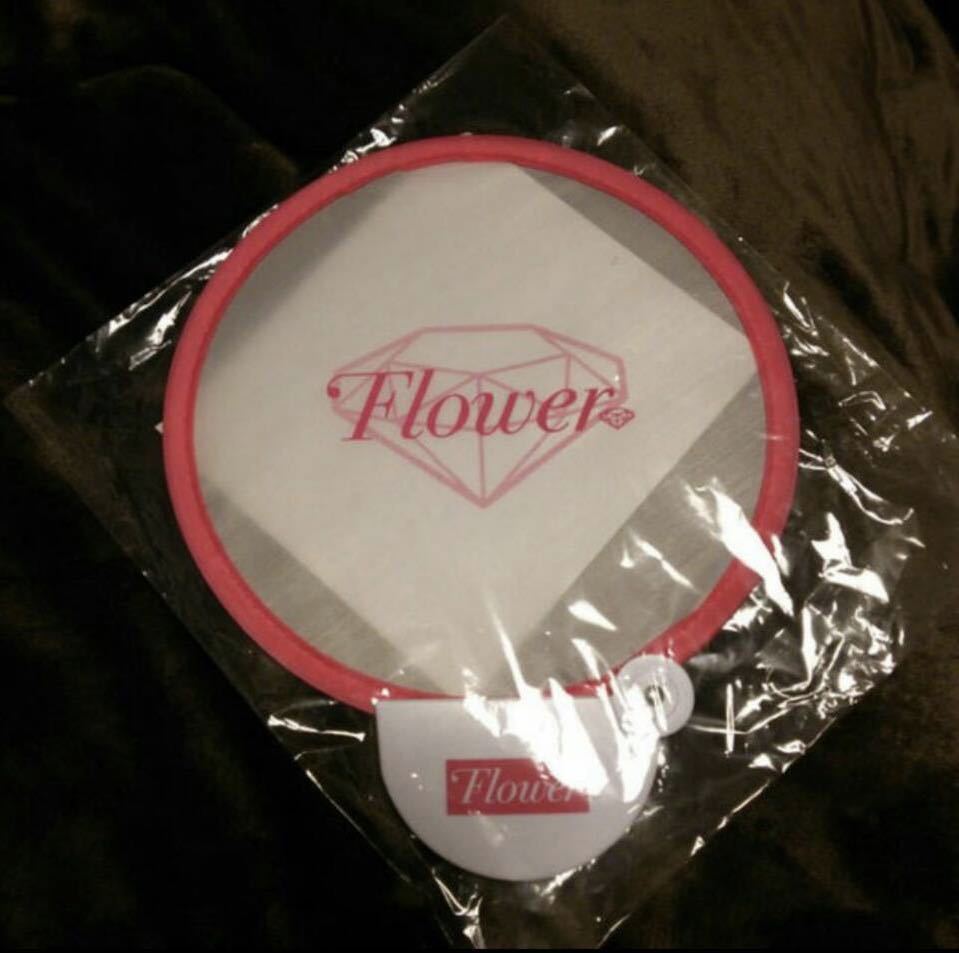 Flower official not for sale * folding type "uchiwa" fan *