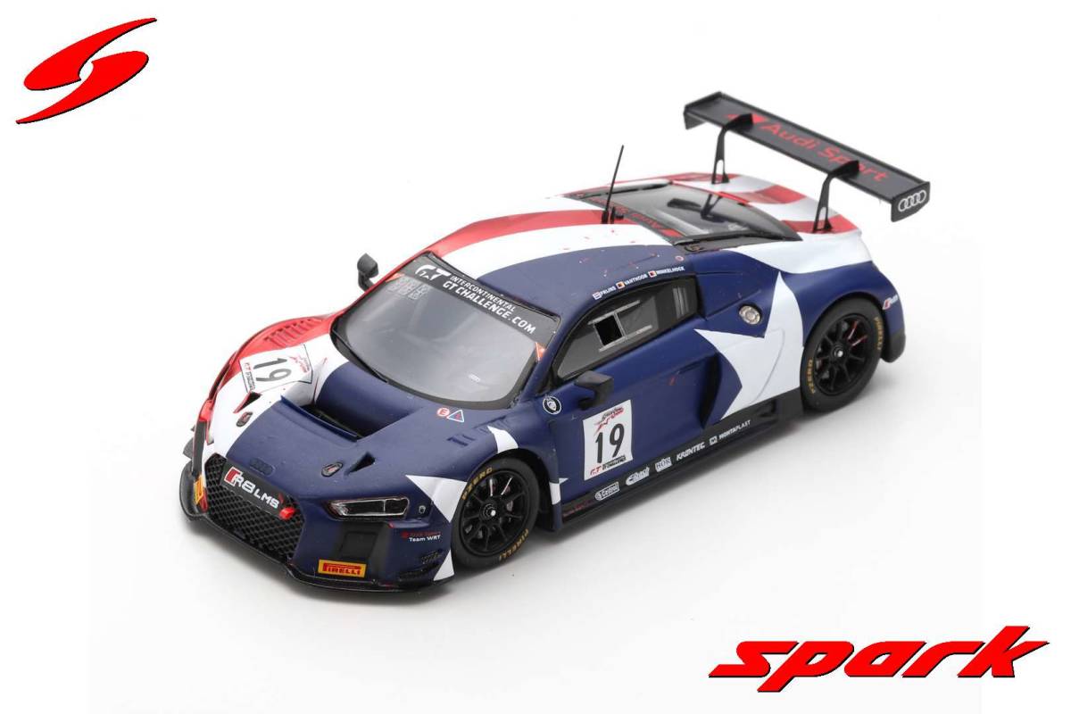 ■限定500pcs. スパークモデル 1/43 2018 アウディR8 LMS #19 カリフォルニア8h