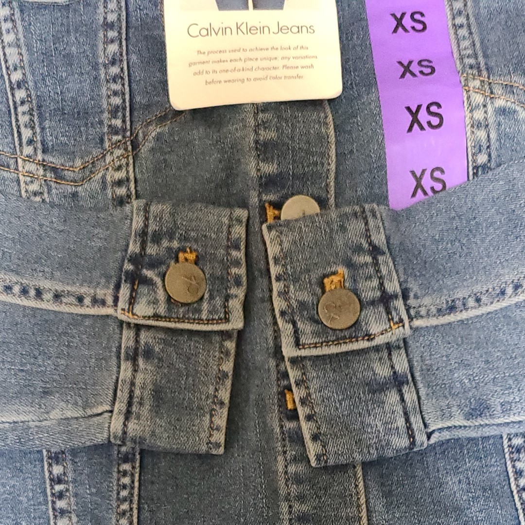 未使用タグ付Calvin Kleinレディース　デニムジャケット　XS