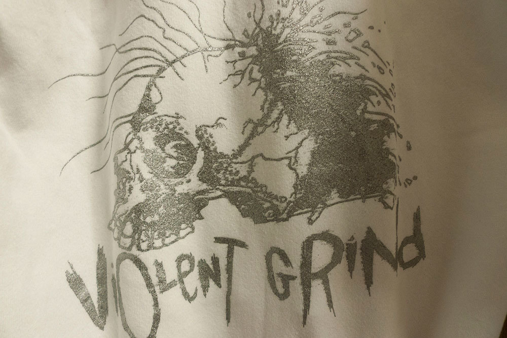 VIOLENTGRIND バイオレントグラインド PUSHEAD パスヘッド パーカー ホワイト L VIOLENT GRIND USA製_画像6