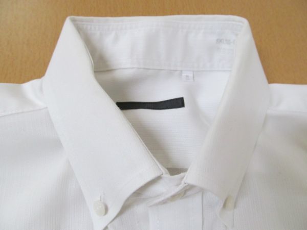 (38080)スーツカンパニー　長袖　ボタンダウン　シャツ　ワイシャツ　形態安定　ホワイト　M/84　USED_やや使用感有ります。