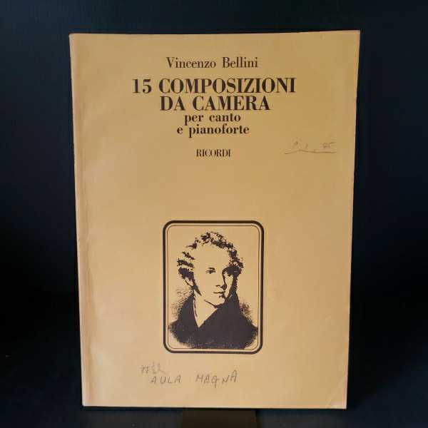 [vincenzo bellini ヴィンチェンツォ・ベッリーニ/15composizioni da camera per canto e pianoforte] ricordi 輸入楽譜 声楽オペラの画像1
