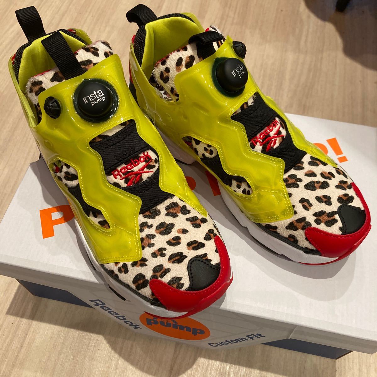 Reebok x atmos INSTAPUMP FURY CITRON ANIMAL 20FW-S насос Fury сотрудничество 