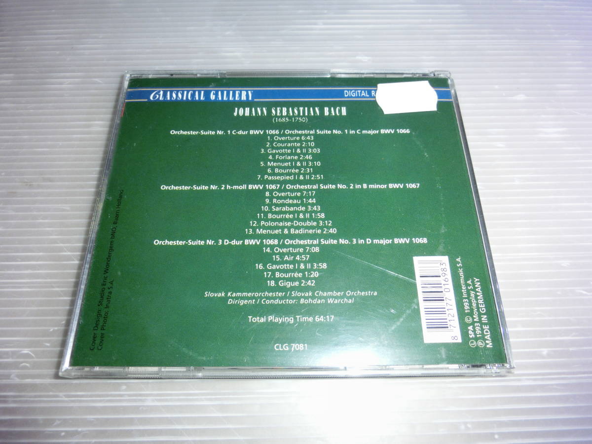 CD バッハ J.S. BACH ORCHESTRAL SUITES 1,2 & 3 MADE IN GERMANY クラシック 音楽_画像7