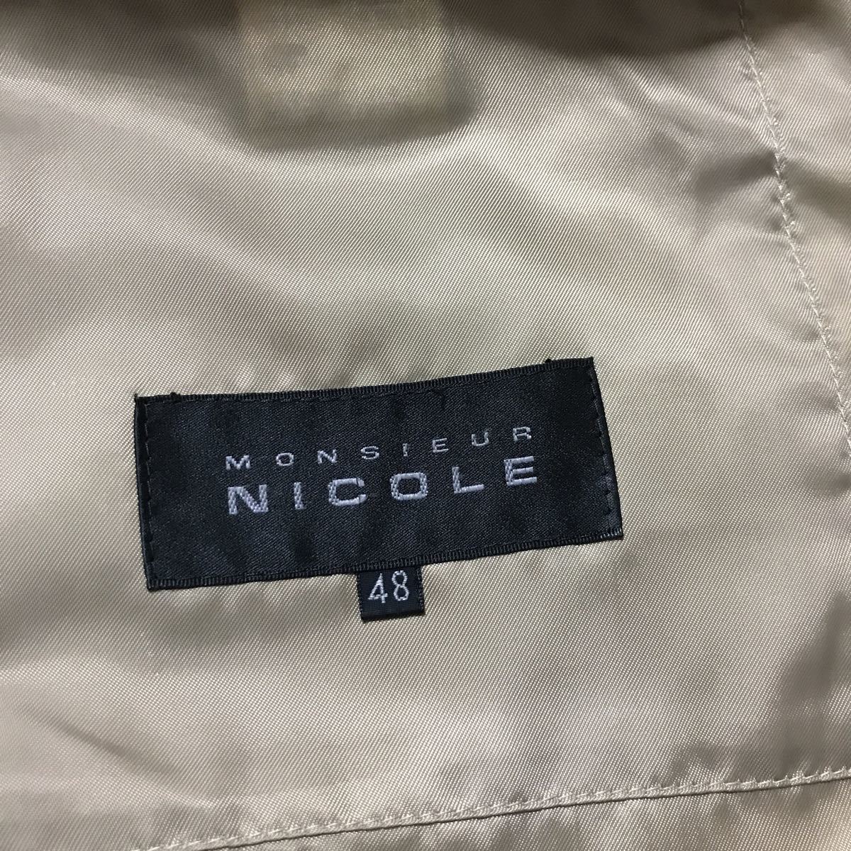 ニコル（MONSIEUR NICOLE）　ダウンジャケット　表記48サイズ　LLサイズ程度