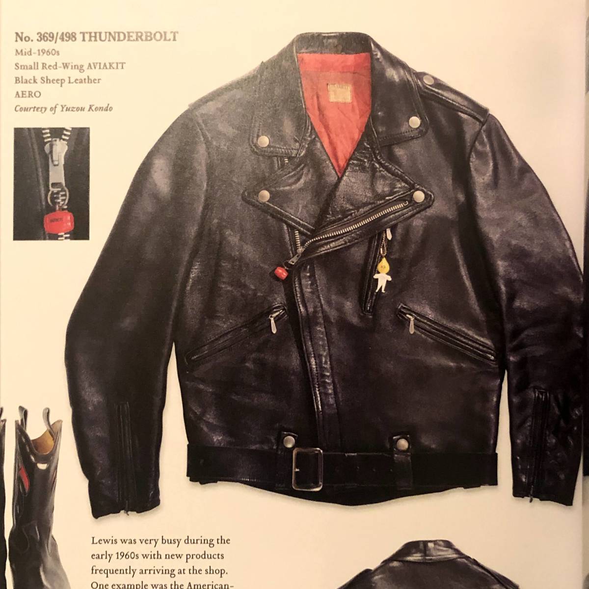 60's Mid Lewis Leathers Thunderbolt Riders Jacket ビンテージ ルイスレザー サンダーボルト サイクロン赤羽 Lewis Leathers写真集本掲載_画像9