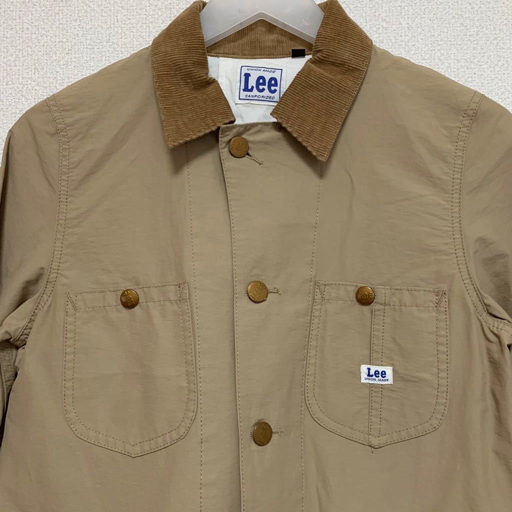 新品未使用 Lee ショップコート【S】定価15400円 レディース ベージュ リー ジャケット アウター 上着 コーデュロイ ロング カーキ