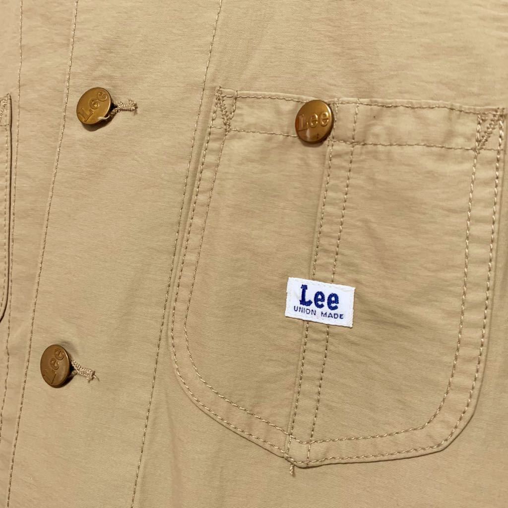 新品未使用 Lee ショップコート【S】定価15400円 レディース ベージュ リー ジャケット アウター 上着 コーデュロイ ロング カーキ