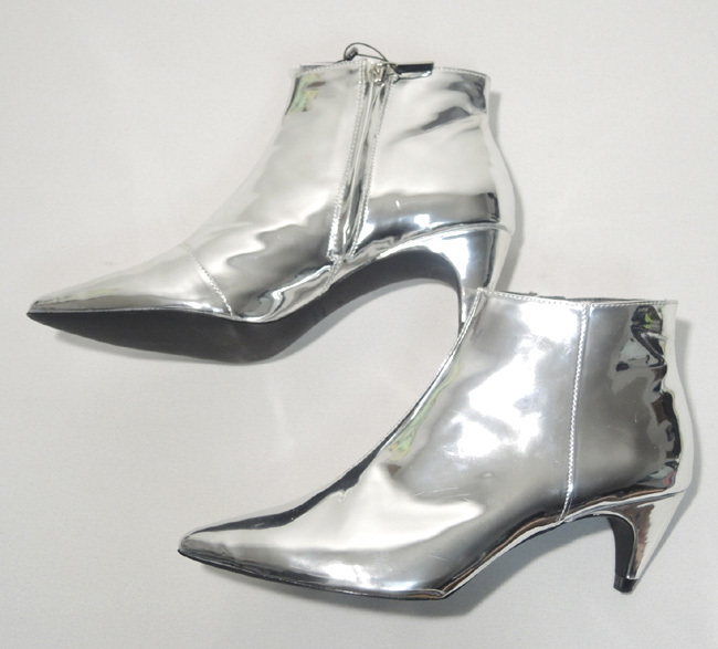ZARA WOMAN( Zara u- man )| металлик ботиночки -1106/201/092 в Японии не продается -| труба KNVQ