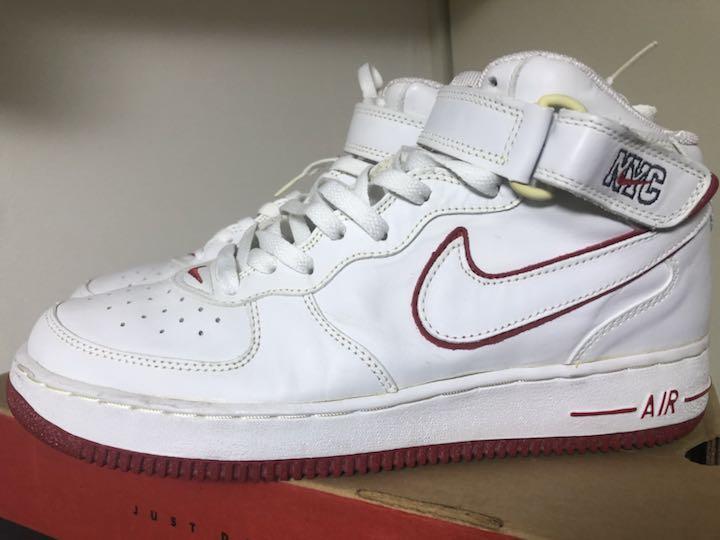 2002 NIKE AIR FORCE 1 MID NYC US12 新品 304096-118