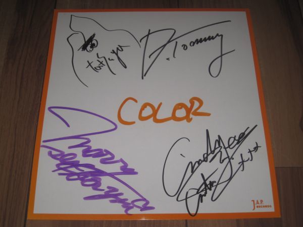  color COLOR autograph square fancy cardboard Dynamite Tommy Dyna my to* Tommy SISTER\'S NO FUTUREsi Star z*no-* Future 