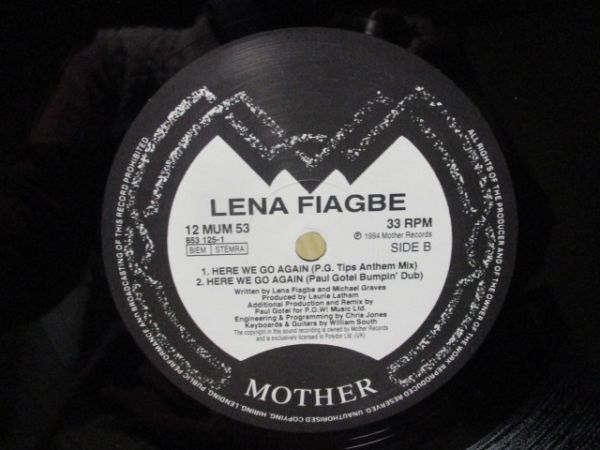 LENA FIAGBE リナ・ファイアグブ レナ・ファイアグブ VISIONS c／w HERE WE GO AGAIN 英 12inch EP_画像5