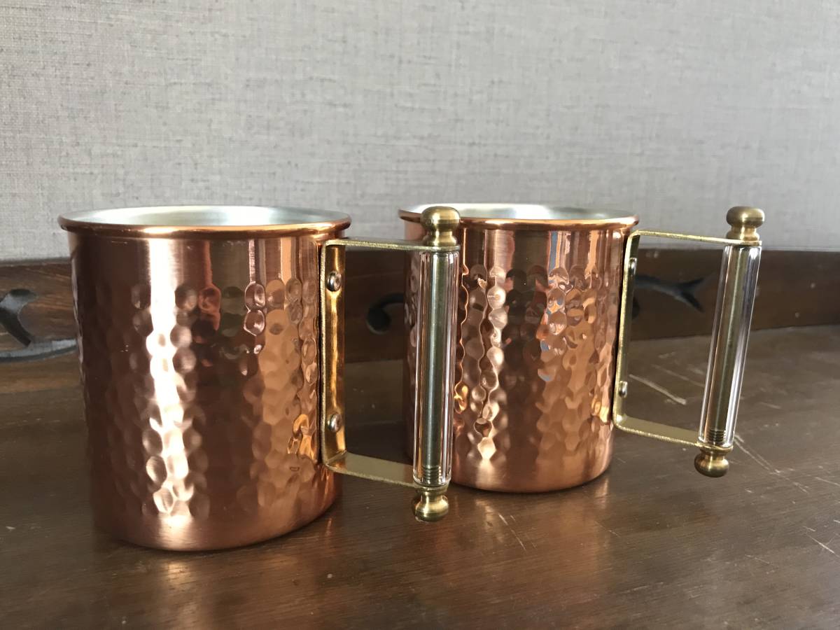 銅製　Cooperマグカップ２個　食楽工房　ひとくちビール２個　４個セット_画像3
